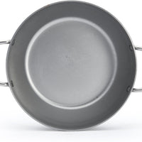 de Buyer - Mineral B 11" Deep Steel Pan with Two Handles (28 cm) - 5654.28
