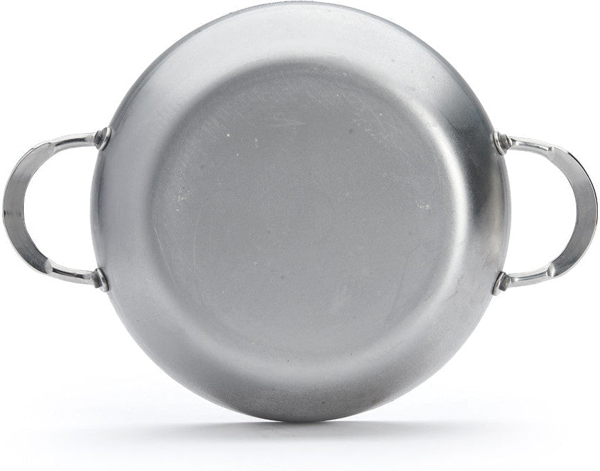 de Buyer - Mineral B 11" Deep Steel Pan with Two Handles (28 cm) - 5654.28