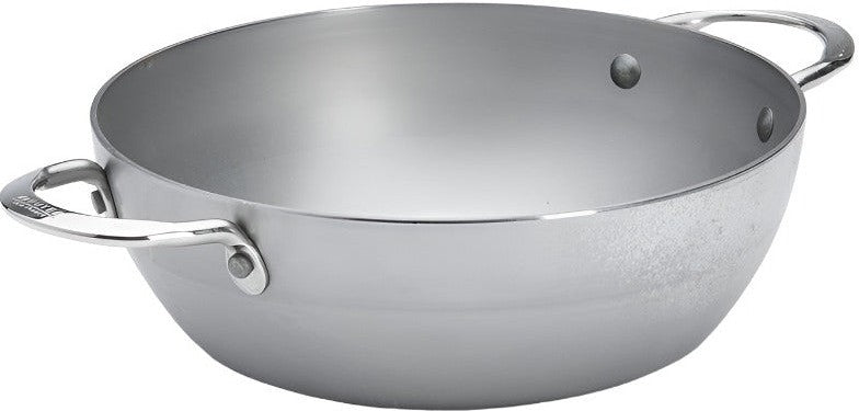 de Buyer - Mineral B 11" Deep Steel Pan with Two Handles (28 cm) - 5654.28
