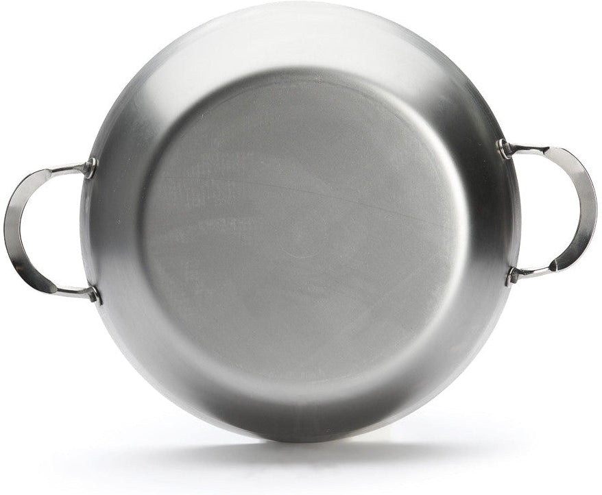 de Buyer - Mineral B 12.5" Deep Steel Pan with Two Handles (32 cm) - 5654.32