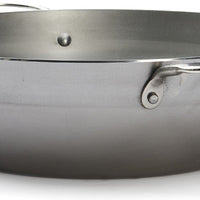 de Buyer - Mineral B 12.5" Deep Steel Pan with Two Handles (32 cm) - 5654.32