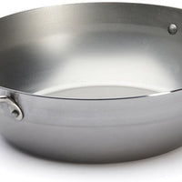 de Buyer - Mineral B 12.5" Deep Steel Pan with Two Handles (32 cm) - 5654.32