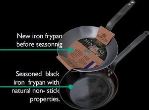 de Buyer - Mineral B 12.5" Steel Country Fry Pan with Two Handles (32 cm) - 5614.32