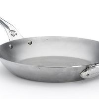 de Buyer - Mineral B Pro 12.5"/32 cm Round Steel Fry Pan with 2 Helper Handles - 5680.32