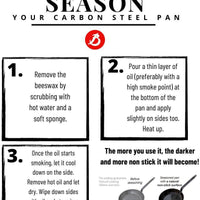 de Buyer - Mineral B Pro 12.5"/32 cm Round Steel Fry Pan with 2 Helper Handles - 5680.32