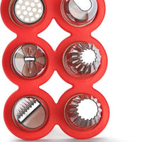 de Buyer - Pastry Nozzles For Le Tube Pastry Gun (Set Of 6) - 4150.03