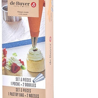 de Buyer - Polyurethane Pastry Bag with 2 Nozzles - 4347.03