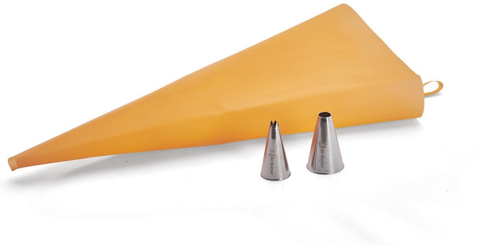 de Buyer - Polyurethane Pastry Bag with 2 Nozzles - 4347.03