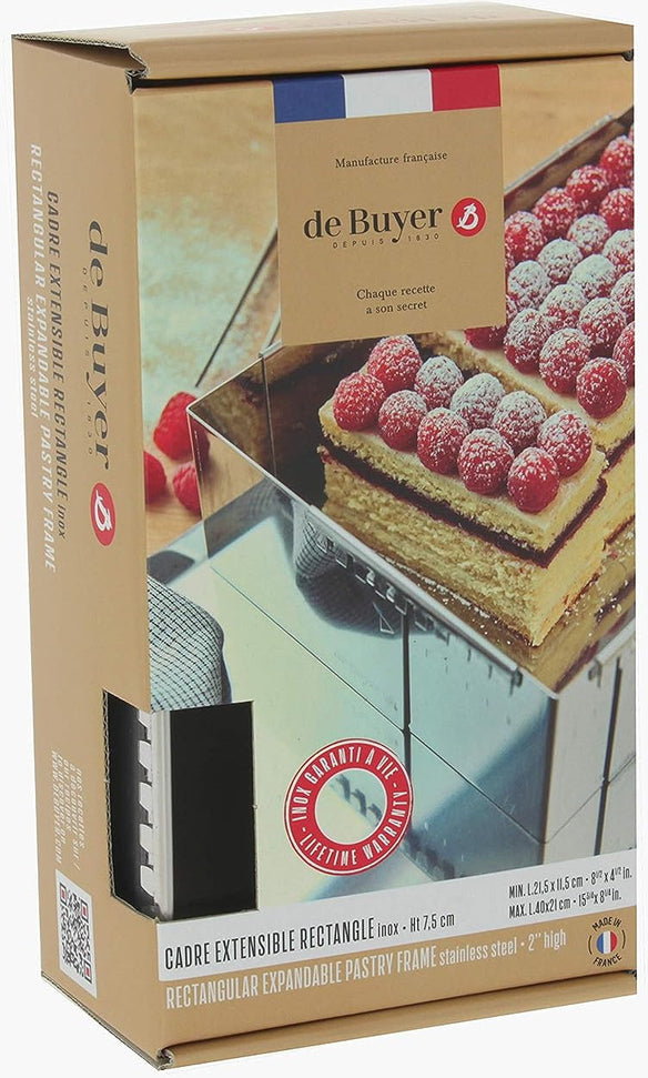 de Buyer - Stainless Steel Adjustable Pastry Frame - 3013.21
