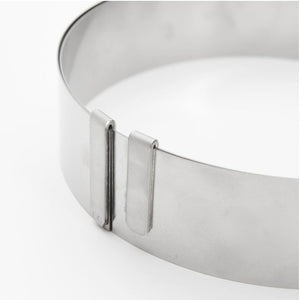 de Buyer - Stainless Steel Extensible Round Pastry Ring - 3040.01