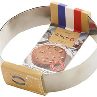 de Buyer - Stainless Steel Extensible Round Pastry Ring - 3040.01