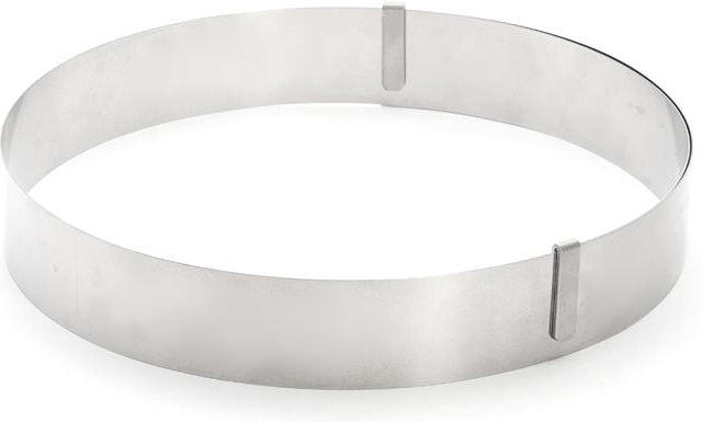 de Buyer - Stainless Steel Extensible Round Pastry Ring - 3040.01