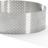 de Buyer - Stainless Steel Round Peforated Cake Ring - 3098.04