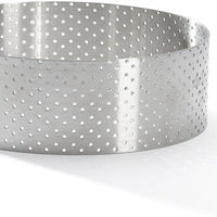 de Buyer - Stainless Steel Round Peforated Cake Ring - 3098.04