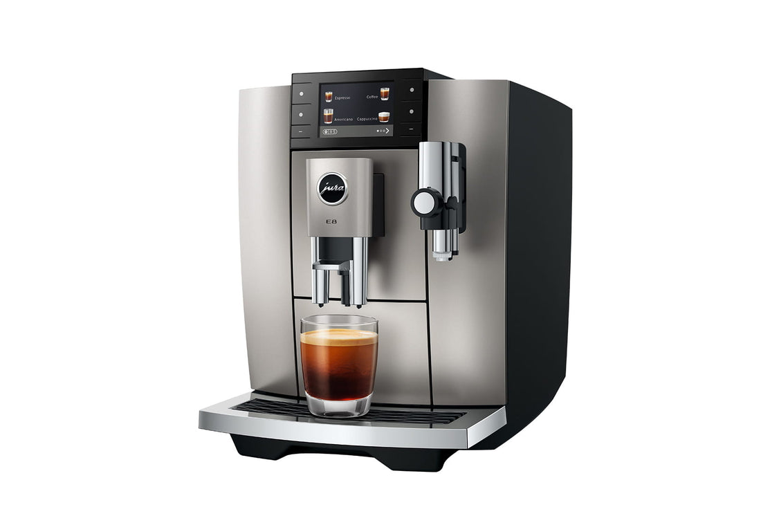Jura - E8 NAD Automatic Coffee Machine Midnight Silver - 15722
