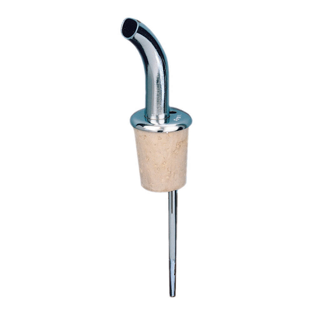 Spill-Stop - Chrome Super Por Liquor Pourer, Natural Cork/Chrome - Pack of 12 - 235-00