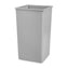 Rubbermaid Commercial - Products Untouchable 50 Gal. Gray Square Open Top Trash Can - the Home Depot - FG395900GRAY