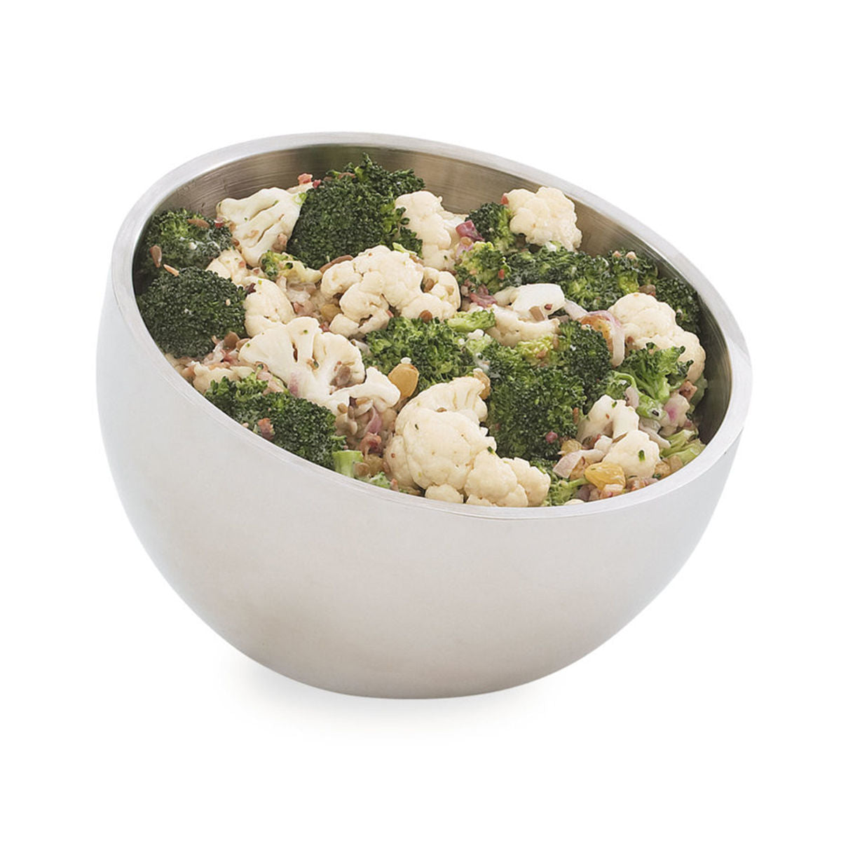 Vollrath - Double Wall Angled Insulated Display Bowl, Stainless Steel - 1-9/10 QT, Pack of 6 - 47651