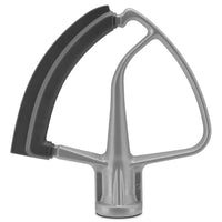 KitchenAid - Tilt-Head Flex Edge Beater for 4.5 & 5 qt Stand Mixers, Subtle Silver - KFE5TS