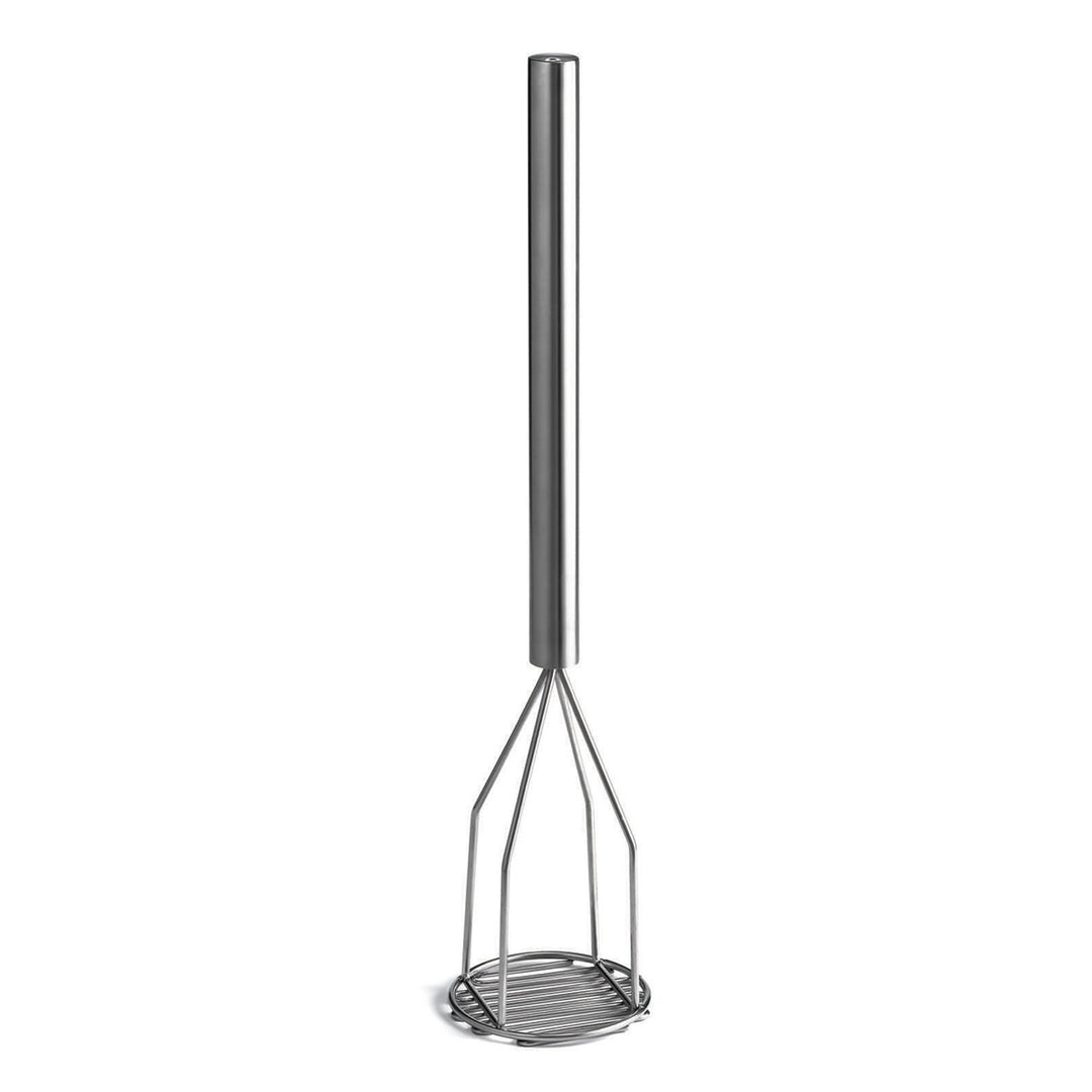 Tablecraft - 24" Stainless Steel Round-faced Potato/bean Masher - Pack of 6 - 4424
