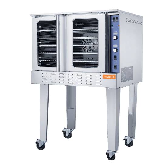 Brika - 38" Natural Gas Convection Oven, Single Deck, 5 Full-Size Pans, 54,000 BTU - BCOS-1-NG