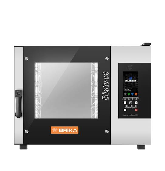 Brika - 4-Tray Electric Combi Oven, 18" x 26" Pans, 9 Cooking Modes, 8 kW - B-B4T-V