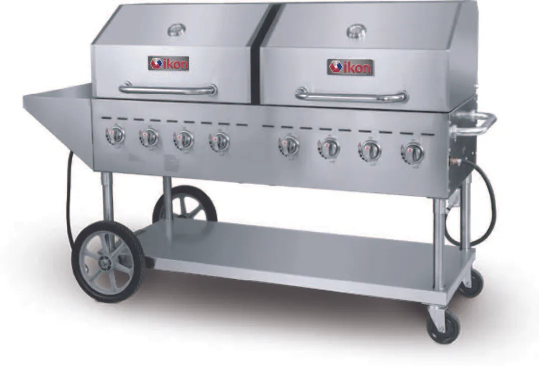 IKON COOKING - 80" Stainless Steel Outdoor Gas Grill - IBQ-60