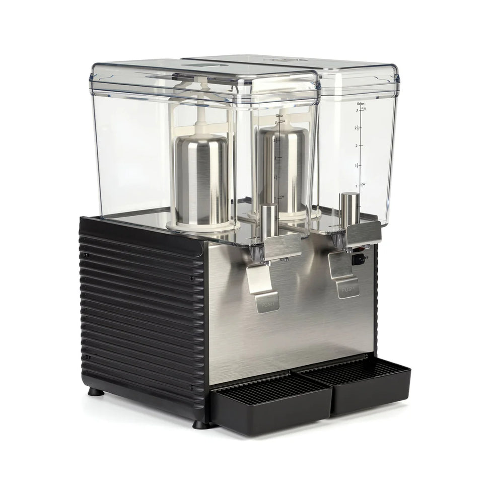 Noriota - Commercial Refrigerated Beverage Dispenser with Two 3 Gallon Bowls - NBD2