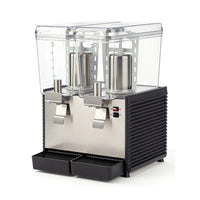 Noriota - Commercial Refrigerated Beverage Dispenser with Two 3 Gallon Bowls - NBD2