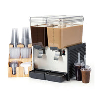 Noriota - Commercial Refrigerated Beverage Dispenser with Two 3 Gallon Bowls - NBD2