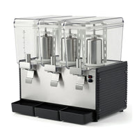 Noriota - Commercial Refrigerated Beverage Dispenser with Three 3 Gallon Bowls - NBD3