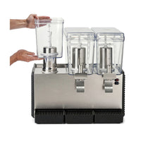 Noriota - Commercial Refrigerated Beverage Dispenser with Three 3 Gallon Bowls - NBD3