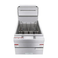 Noriota - 40 lbs Commercial Natural Gas Open Pot Fryer - NFFOP40N - ETA MID AUGUST
