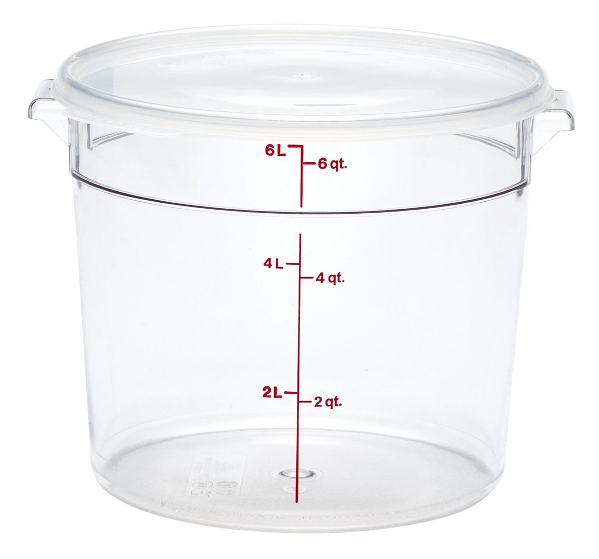 Cambro - 6 and 8 QT. Translucent Round Polypropylene Food Storage Container Seal Cover - RFS6SCPP190