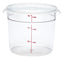 Cambro - 6 and 8 QT. Translucent Round Polypropylene Food Storage Container Seal Cover - RFS6SCPP190