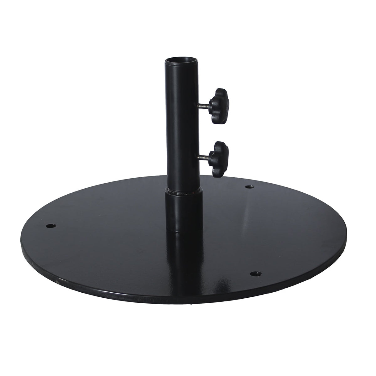 Grosfillex - 50 Lb. Black Flat Round Umbrella Base - US604017