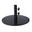 Grosfillex - 50 Lb. Black Flat Round Umbrella Base - US604017