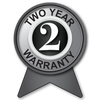 warranty badge  2 years parts labour 5 years parts coverage on the compressor