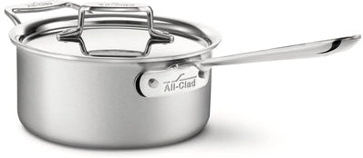 All-Clad - 10 PC D5 Brushed Stainless Steel Cookware Set - BD005710-R