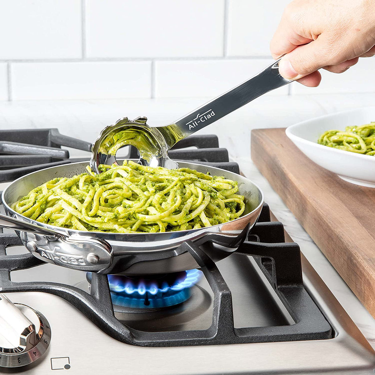 All-Clad - 10" Stainless Steel Pasta Ladle - T105