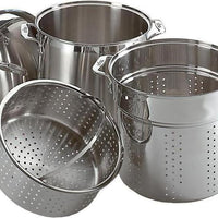 All-Clad - 12 QT Stainless Multi-Cooker Pot with Disc Bottom - E796S364