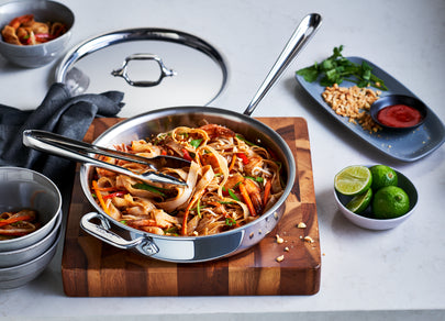 All-Clad - D3 Stainless 3 QT Saute Pan with Lid - 4403