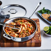 All-Clad - D3 Stainless 3 QT Saute Pan with Lid - 4403