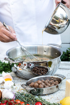 All-Clad - D3 Stainless 5.5 QT Dutch Oven with Lid - 4500 - ETA JUNE