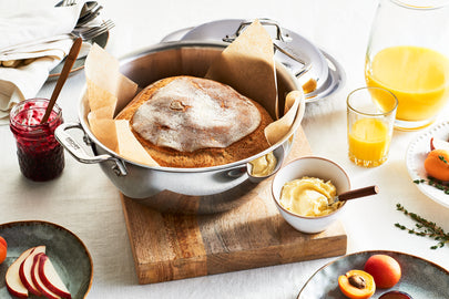 All-Clad - D3 Stainless 5.5 QT Dutch Oven with Lid - 4500 - ETA JUNE