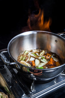 All-Clad - D3 Stainless 5.5 QT Dutch Oven with Lid - 4500 - ETA JUNE