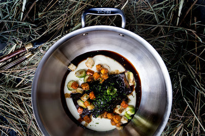 All-Clad - D3 Stainless 5.5 QT Dutch Oven with Lid - 4500 - ETA JUNE