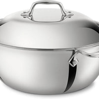 All-Clad - D3 Stainless 5.5 QT Dutch Oven with Lid - 4500