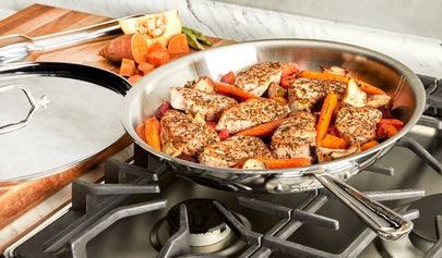 All-Clad - D3 Stainless Steel 12" Fry Pan with Lid - 41126