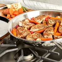 All-Clad - D3 Stainless Steel 12" Fry Pan with Lid - 41126